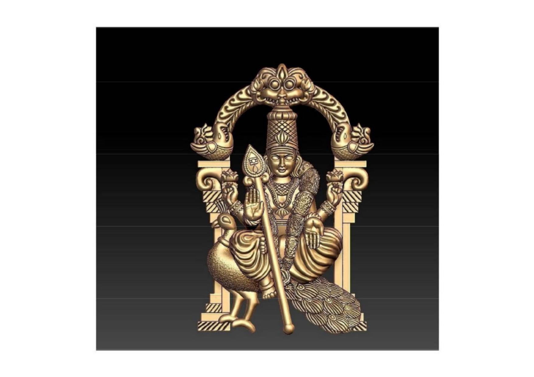 murugan-with-peacock-pendent-stl-file