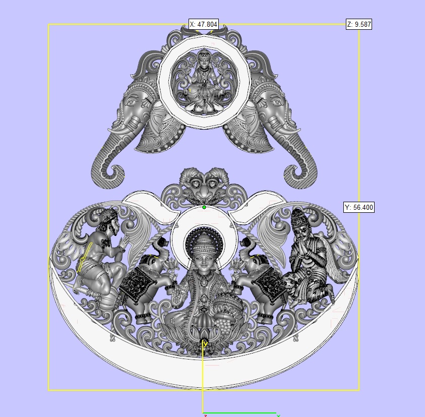 laxmi-narayan-pendant-stl-file