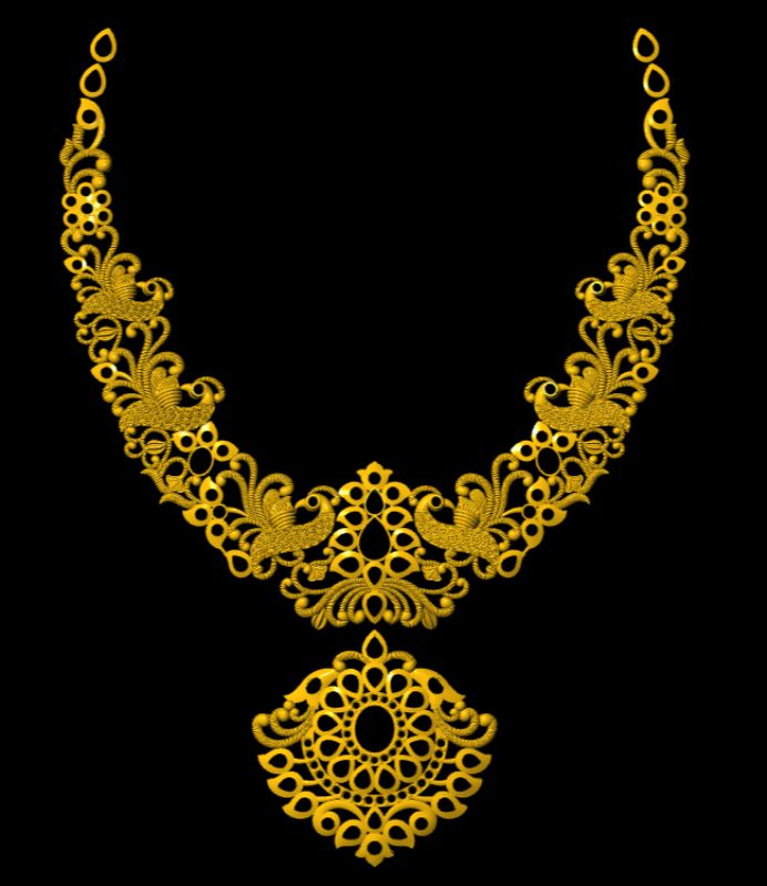 south-indian-necklesh-3d-model-cad-file