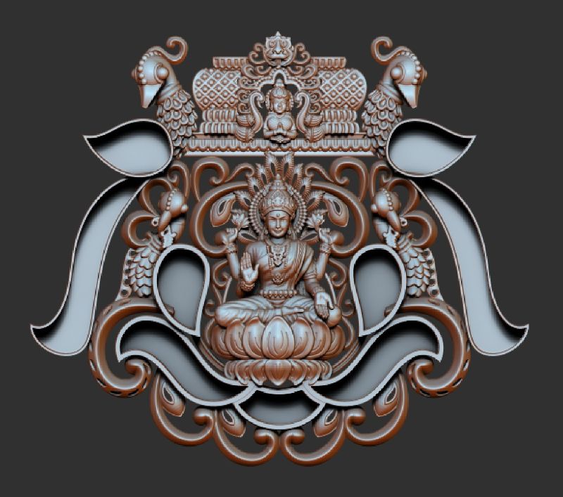 laxmi-kundan-3d-file-locket-1