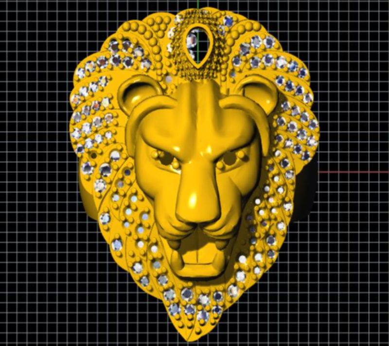lion-face-pendant-3dm-file
