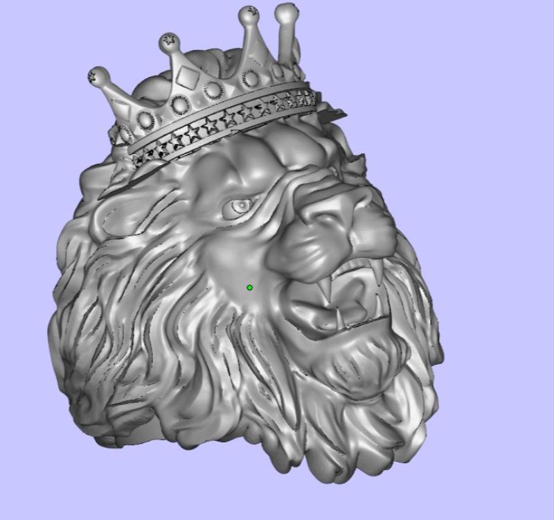 lion-crown-ring-stl-file