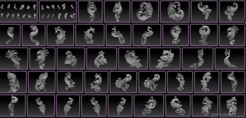 peacock-3d-print-model