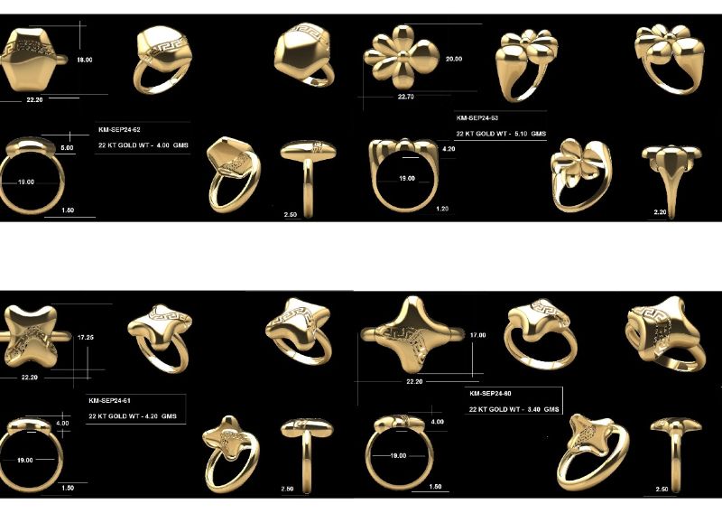 Exquisite Collection of 318 Plain Turkish Rings | Women's Ring