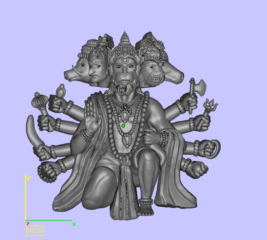 panchmukhi-hanuman-murti-stl-file